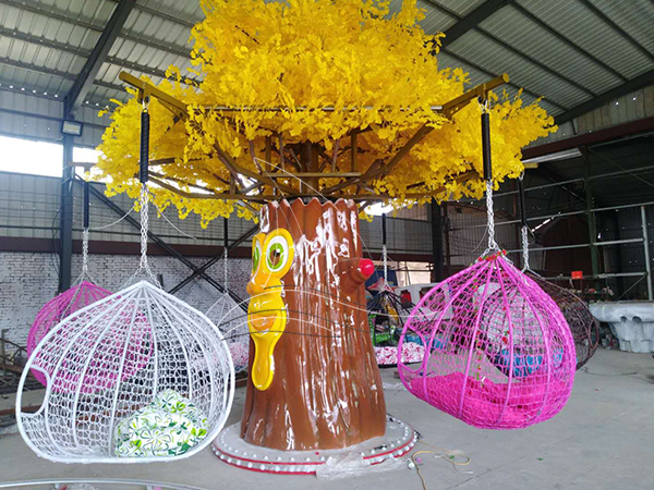 Forest - themed Hanging Basket Flying Chair